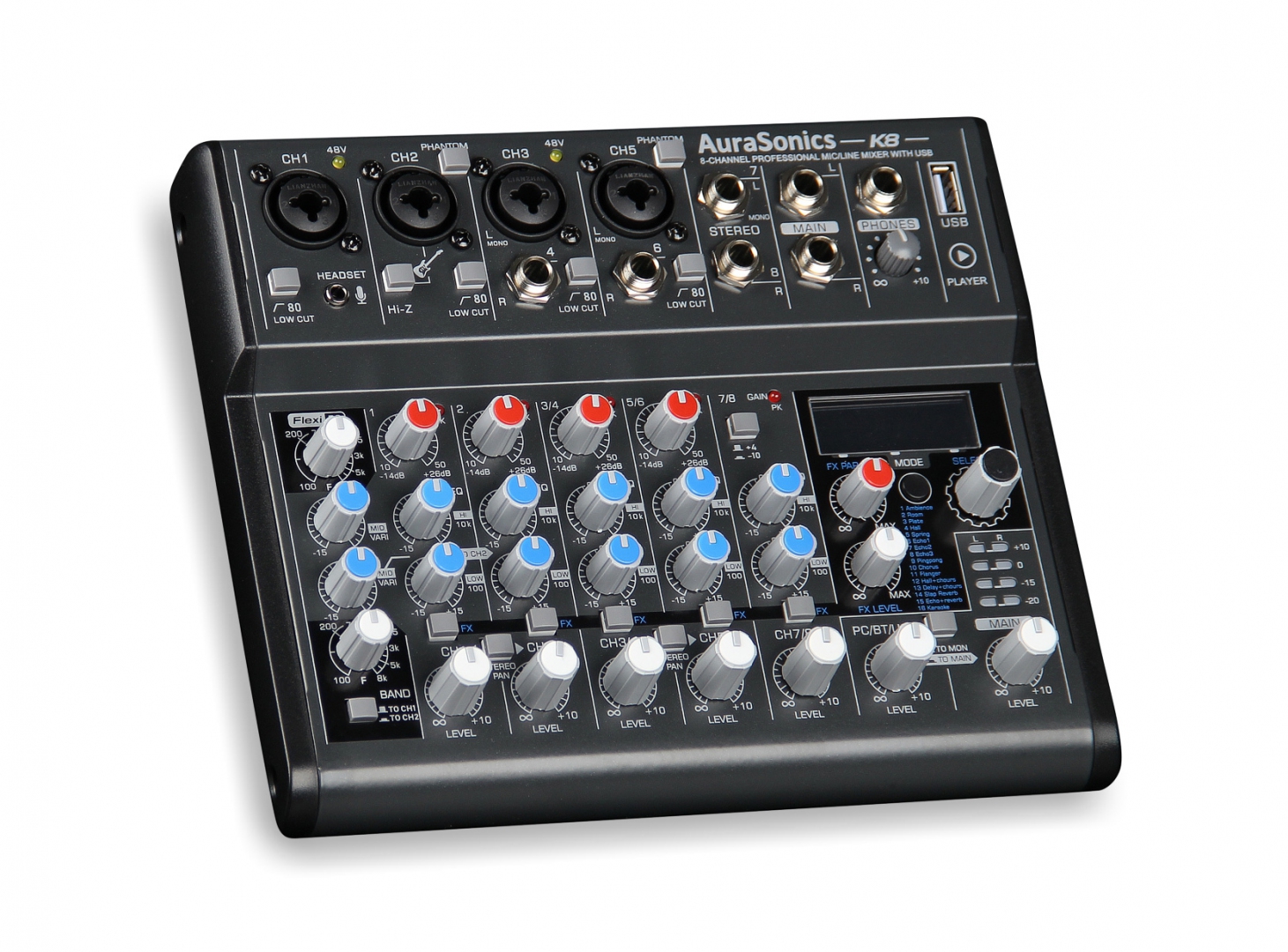 AuraSonics K8 компактный микшерный пульт в Советской Гавани