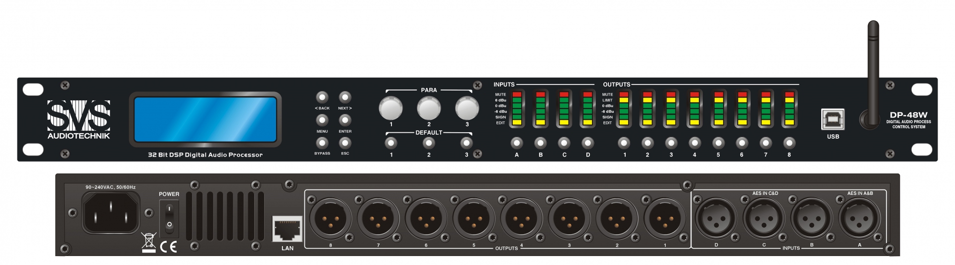 SVS Audiotechnik DP-48W Цифровой процессор: 4 входа 8 выходов в Советской Гавани