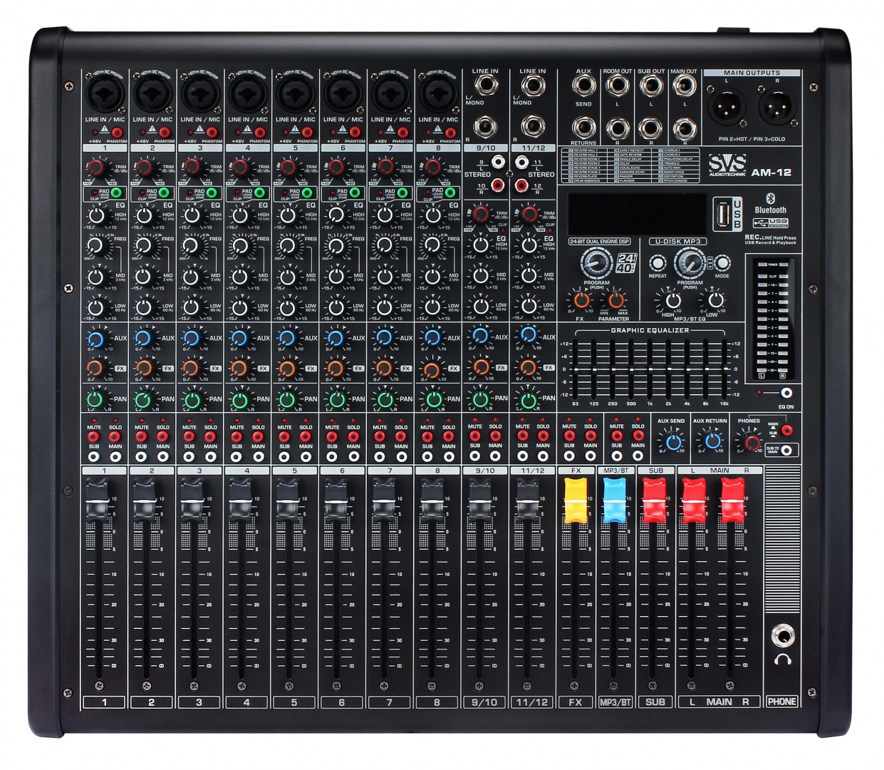 SVS Audiotechnik mixers AM-12 Микшерный пульт аналоговый, 12-канальный в Советской Гавани